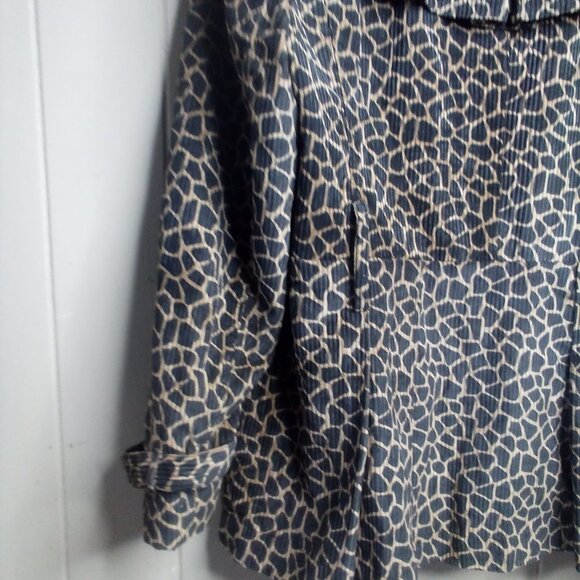 Randy Kemper Blazer Jacket 10 Animal Print Button Up - Picture 2 of 16